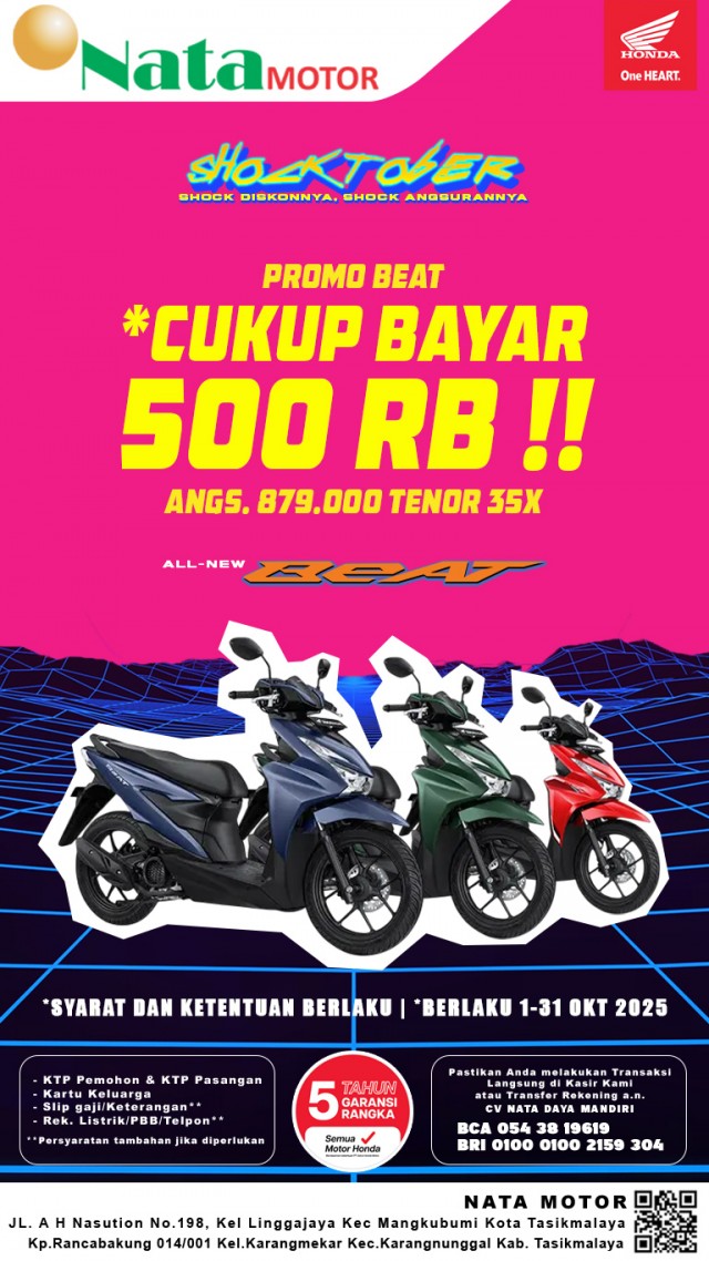 SHOCKTOBER : Promo BeAT DP 500 Ribu !